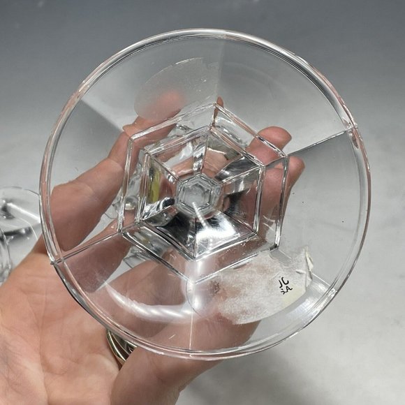 Vintage Pair of USA Leaded Crystal Candlestick Holders Candle Sticks American - Picture 7 of 8